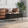 Mesa de centro madera de ingeniería y metal negro 100x50x45 cm de , Mesas de centro - Ref: Foro24-845411, Precio: 66,37 €, De...
