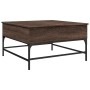 Mesa de centro madera de ingeniería marrón roble 80x80x45 cm de , Mesas de centro - Ref: Foro24-845405, Precio: 86,33 €, Desc...