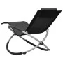 Tumbona para niños de acero negro de vidaXL, Tumbonas - Ref: Foro24-47793, Precio: 64,76 €, Descuento: %