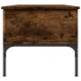 Mesa de centro madera ingeniería metal roble humo 100x50x45cm de , Mesas de centro - Ref: Foro24-845413, Precio: 65,69 €, Des...