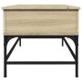 Mesa de centro madera ingeniería metal roble Sonoma 100x50x45cm de , Mesas de centro - Ref: Foro24-845397, Precio: 67,24 €, D...