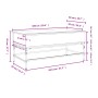 Mesa de centro madera ingeniería metal roble Sonoma 100x50x45cm de , Mesas de centro - Ref: Foro24-845397, Precio: 67,24 €, D...