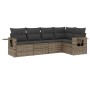 Juego de sofás jardín con cojines 5 pzas ratán sintético gris de , Conjuntos de jardín - Ref: Foro24-3220129, Precio: 325,82 ...