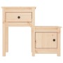Mesita de noche madera maciza de pino 79,5x38x65,5 cm de vidaXL, Mesitas de noche - Ref: Foro24-814539, Precio: 55,66 €, Desc...