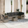 Set de sofás de jardín 7 piezas con cojines ratán PE gris de , Conjuntos de jardín - Ref: Foro24-3220239, Precio: 427,12 €, D...
