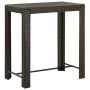 Mesa alta de jardín ratán sintético marrón 100x60,5x110,5 cm de vidaXL, Mesas de jardín - Ref: Foro24-45873, Precio: 117,98 €...