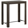 Mesa alta de jardín ratán sintético marrón 100x60,5x110,5 cm de vidaXL, Mesas de jardín - Ref: Foro24-45873, Precio: 119,44 €...