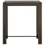 Mesa alta de jardín ratán sintético marrón 100x60,5x110,5 cm de vidaXL, Mesas de jardín - Ref: Foro24-45873, Precio: 117,98 €...