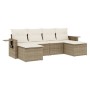 Juego de sofás jardín con cojines 6 pzas ratán sintético beige de , Conjuntos de jardín - Ref: Foro24-3220517, Precio: 355,50...