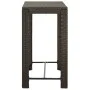 Mesa alta de jardín ratán sintético marrón 100x60,5x110,5 cm de vidaXL, Mesas de jardín - Ref: Foro24-45873, Precio: 117,98 €...