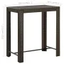 Mesa alta de jardín ratán sintético marrón 100x60,5x110,5 cm de vidaXL, Mesas de jardín - Ref: Foro24-45873, Precio: 117,98 €...