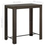 Mesa alta de jardín ratán sintético marrón 100x60,5x110,5 cm de vidaXL, Mesas de jardín - Ref: Foro24-45873, Precio: 119,44 €...