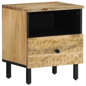 Mesita de noche de madera maciza de mango 40x33x46 cm de , Mesitas de noche - Ref: Foro24-356897, Precio: 57,04 €, Descuento: %