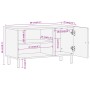 Mueble de TV madera maciza de mango 80x31x46 cm de , Muebles TV - Ref: Foro24-356906, Precio: 66,88 €, Descuento: %