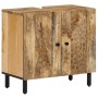 Armario de lavabo para baño madera maciza de mango 62x33x58 cm de , Tocadores de baño - Ref: Foro24-356910, Precio: 103,41 €,...