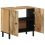 Armario de lavabo para baño madera maciza de mango 62x33x58 cm de , Tocadores de baño - Ref: Foro24-356910, Precio: 101,81 €,...
