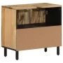 Armario de lavabo para baño madera maciza de mango 62x33x58 cm de , Tocadores de baño - Ref: Foro24-356910, Precio: 101,81 €,...