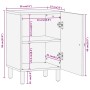 Mueble de baño madera maciza de mango 38x33x58 cm de , Tocadores de baño - Ref: Foro24-356912, Precio: 51,05 €, Descuento: %