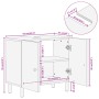 Armario de lavabo para baño madera maciza de mango 62x33x58 cm de , Tocadores de baño - Ref: Foro24-356910, Precio: 103,41 €,...