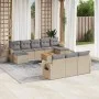 11-piece garden sofa set with beige synthetic rattan cushions by , Modular outdoor sofas - Ref: Foro24-3224785, Price: 650,96...