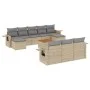 11-piece garden sofa set with beige synthetic rattan cushions by , Modular outdoor sofas - Ref: Foro24-3224785, Price: 650,96...