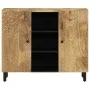 Armario auxiliar madera maciza de mango 90x33x75 cm de , Aparadores - Ref: Foro24-356919, Precio: 195,52 €, Descuento: %
