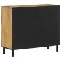 Armario auxiliar madera maciza de mango 90x33x75 cm de , Aparadores - Ref: Foro24-356919, Precio: 195,52 €, Descuento: %