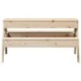 Mesa de pícnic con arenero para niños madera maciza de pino de , Mesas de jardín - Ref: Foro24-832592, Precio: 107,35 €, Desc...