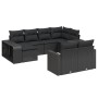 Set de sofás de jardín 10 pzas cojines ratán sintético negro de , Conjuntos de jardín - Ref: Foro24-3228895, Precio: 554,91 €...