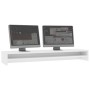 Soporte para pantalla madera contrachapada blanco 100x24x13 cm de vidaXL, Soportes para monitores y televisor - Ref: Foro24-8...