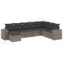Set de sofás de jardín 8 pzas y cojines ratán sintético gris de , Conjuntos de jardín - Ref: Foro24-3222959, Precio: 490,18 €...