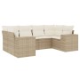 Juego de sofás jardín con cojines 6 pzas ratán sintético beige de , Conjuntos de jardín - Ref: Foro24-3255315, Precio: 491,74...