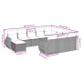 Set de sofás de jardín 11 pzas y cojines ratán sintético negro de , Conjuntos de jardín - Ref: Foro24-3257518, Precio: 729,81...