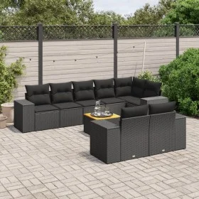 8-piece garden sofa set and black synthetic rattan cushions by , Garden sets - Ref: Foro24-3257861, Price: 624,20 €, Discount: %