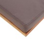 Reposapiés y cojín madera maciza acacia gris oscuro 66x66x36 cm de vidaXL, Otomanas - Ref: Foro24-46511, Precio: 73,52 €, Des...