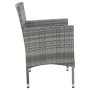 Set de muebles de jardín 4 pzas y cojines ratán sintético gris de vidaXL, Conjuntos de jardín - Ref: Foro24-45812, Precio: 22...