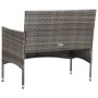 Set de muebles de jardín 4 pzas y cojines ratán sintético gris de vidaXL, Conjuntos de jardín - Ref: Foro24-45812, Precio: 22...