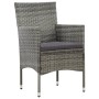 Set de muebles de jardín 4 pzas y cojines ratán sintético gris de vidaXL, Conjuntos de jardín - Ref: Foro24-45812, Precio: 22...
