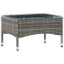 Set de muebles de jardín 4 pzas y cojines ratán sintético gris de vidaXL, Conjuntos de jardín - Ref: Foro24-45812, Precio: 22...