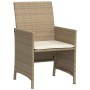 Sillas y mesita de jardín 3 piezas ratán sintético cojín beige de , Conjuntos de jardín - Ref: Foro24-365126, Precio: 196,70 ...