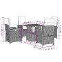 Set comedor de jardín 5 pzas con cojines ratán sintético beige de , Conjuntos de jardín - Ref: Foro24-3277350, Precio: 545,03...