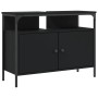 Armario para lavabo de baño madera ingeniería negro 80x30x60 cm de , Tocadores - Ref: Foro24-842441, Precio: 69,77 €, Descuen...