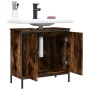 Armario lavabo baño madera ingeniería roble ahumado 60x30x60 cm de , Tocadores - Ref: Foro24-842448, Precio: 63,07 €, Descuen...