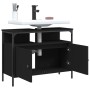Armario para lavabo de baño madera ingeniería negro 80x30x60 cm de , Tocadores - Ref: Foro24-842441, Precio: 69,77 €, Descuen...