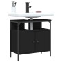 Armario para lavabo de baño madera ingeniería negro 60x30x60 cm de , Tocadores - Ref: Foro24-842436, Precio: 55,68 €, Descuen...