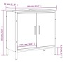 Armario lavabo baño madera ingeniería roble ahumado 60x30x60 cm de , Tocadores - Ref: Foro24-842448, Precio: 63,07 €, Descuen...