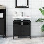 Armario para lavabo de baño madera ingeniería negro 60x30x60 cm de , Tocadores - Ref: Foro24-842436, Precio: 55,68 €, Descuen...