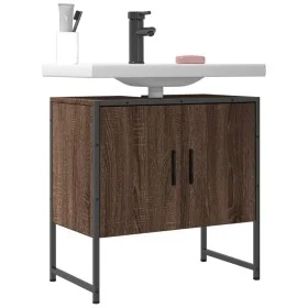 Armario lavabo baño madera ingeniería roble marrón 60x33x60 cm de , Tocadores - Ref: Foro24-842460, Precio: 46,26 €, Descuent...