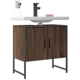 Armario lavabo baño madera ingeniería roble marrón 60x33x60 cm de , Tocadores - Ref: Foro24-842460, Precio: 46,81 €, Descuent...