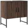 Armario lavabo baño madera ingeniería roble marrón 60x33x60 cm de , Tocadores - Ref: Foro24-842460, Precio: 46,81 €, Descuent...